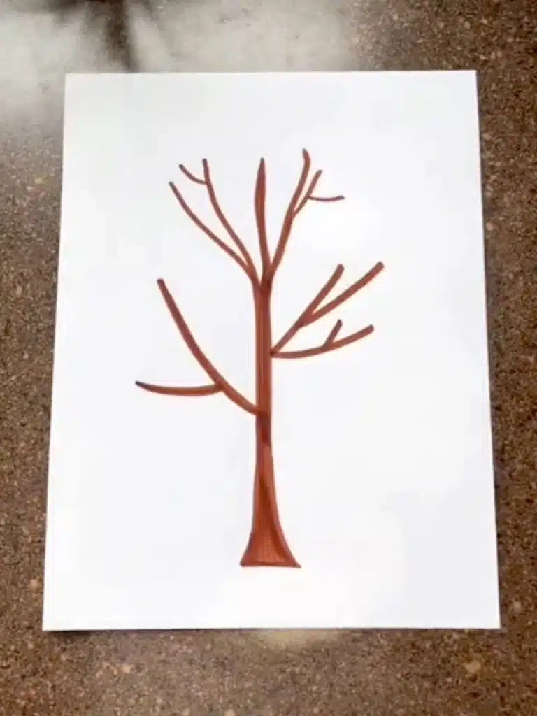 Fingerprint Heart Tree Kids Craft Barn