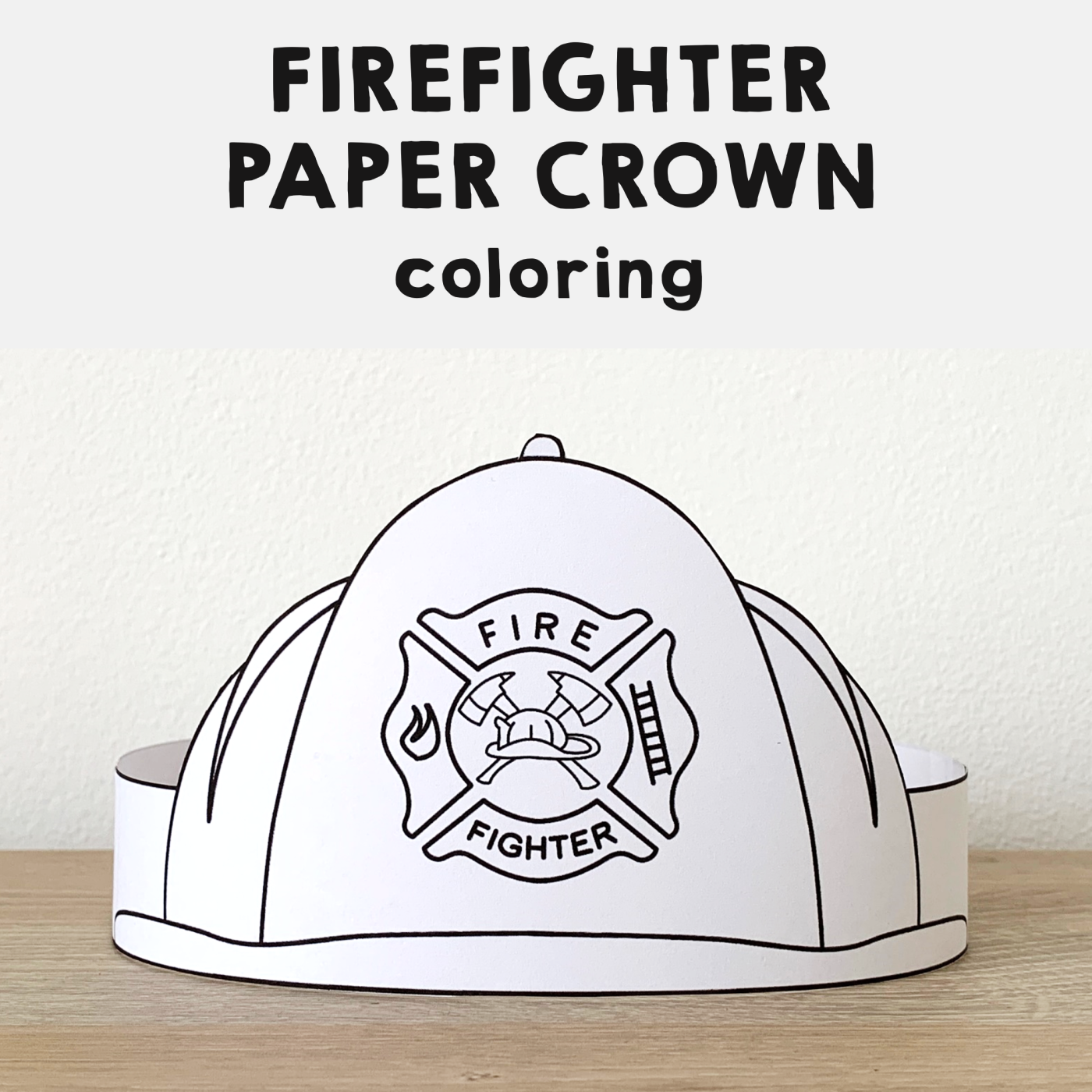 Free Printable Fireman Hat Template