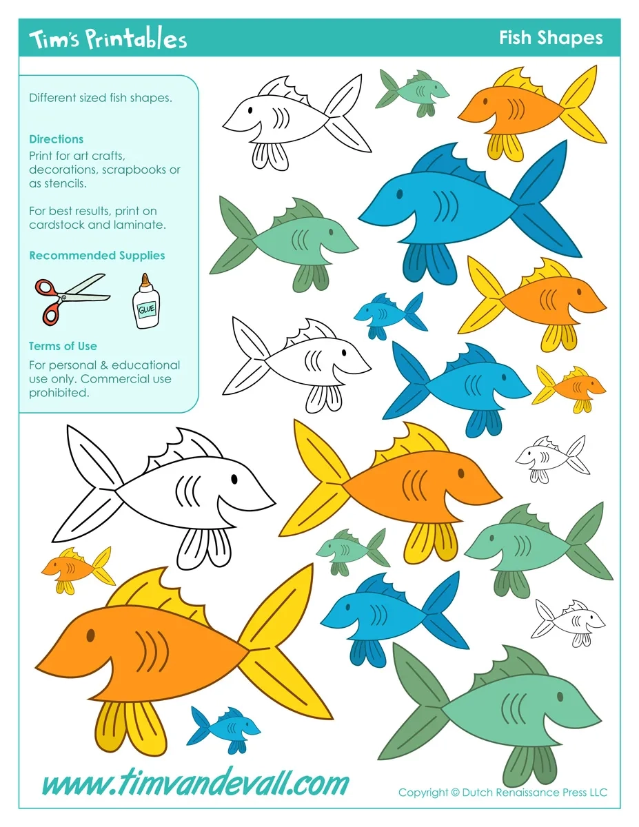 Fish Templates Free Printable Printable Party Favors