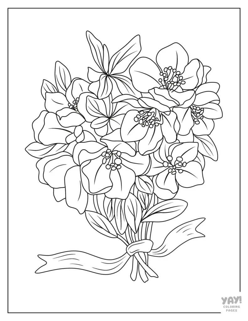 Flower Coloring Pages Free Printables 
