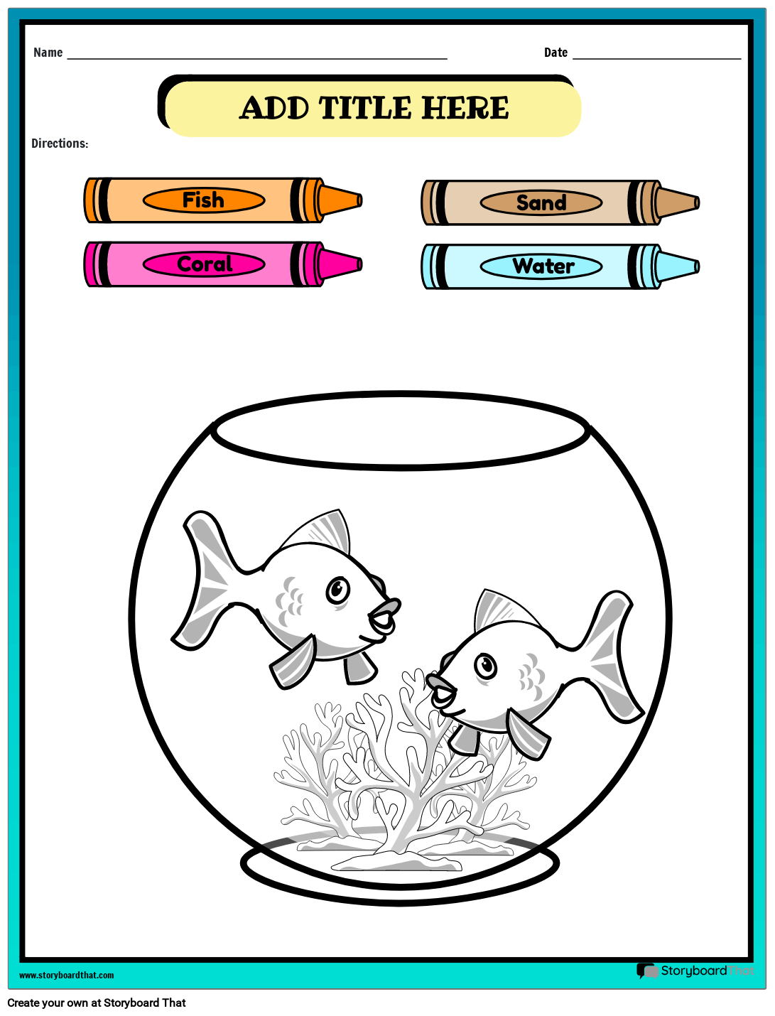 Following Directions Worksheets Storyboard That