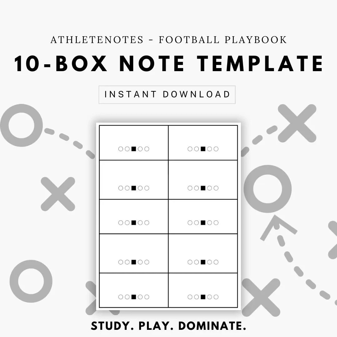 Football Play Template Printable
