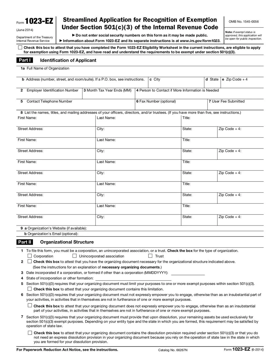 Form 1023 EZ Fill And Sign Online With Lumin