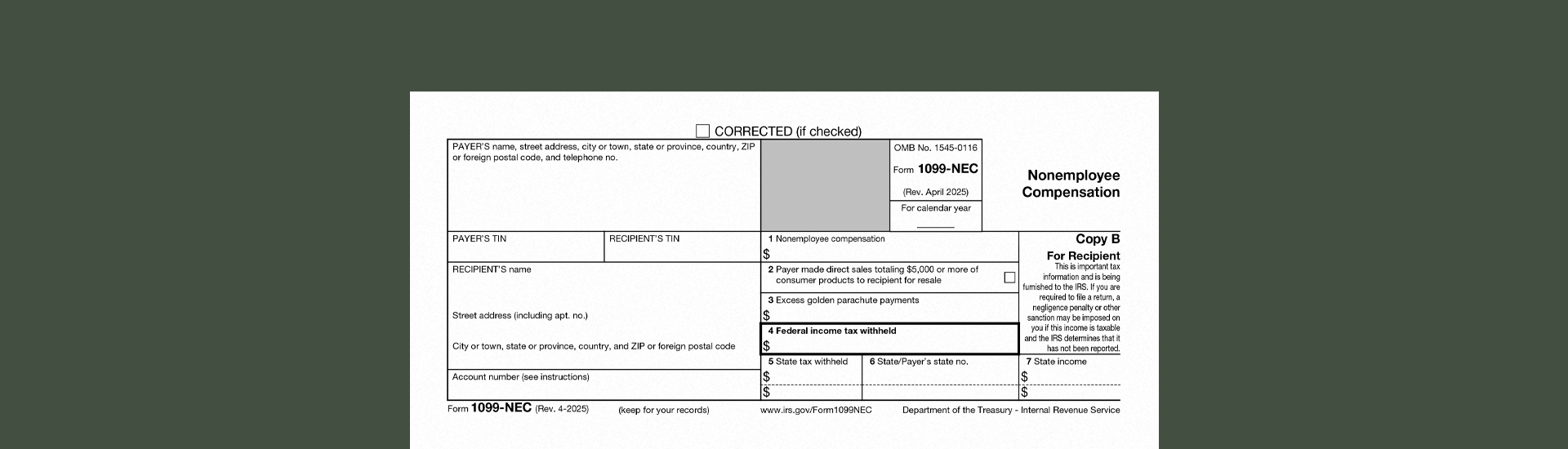 Form 1099 NEC A Simple Guide To Reporting Non Employee 