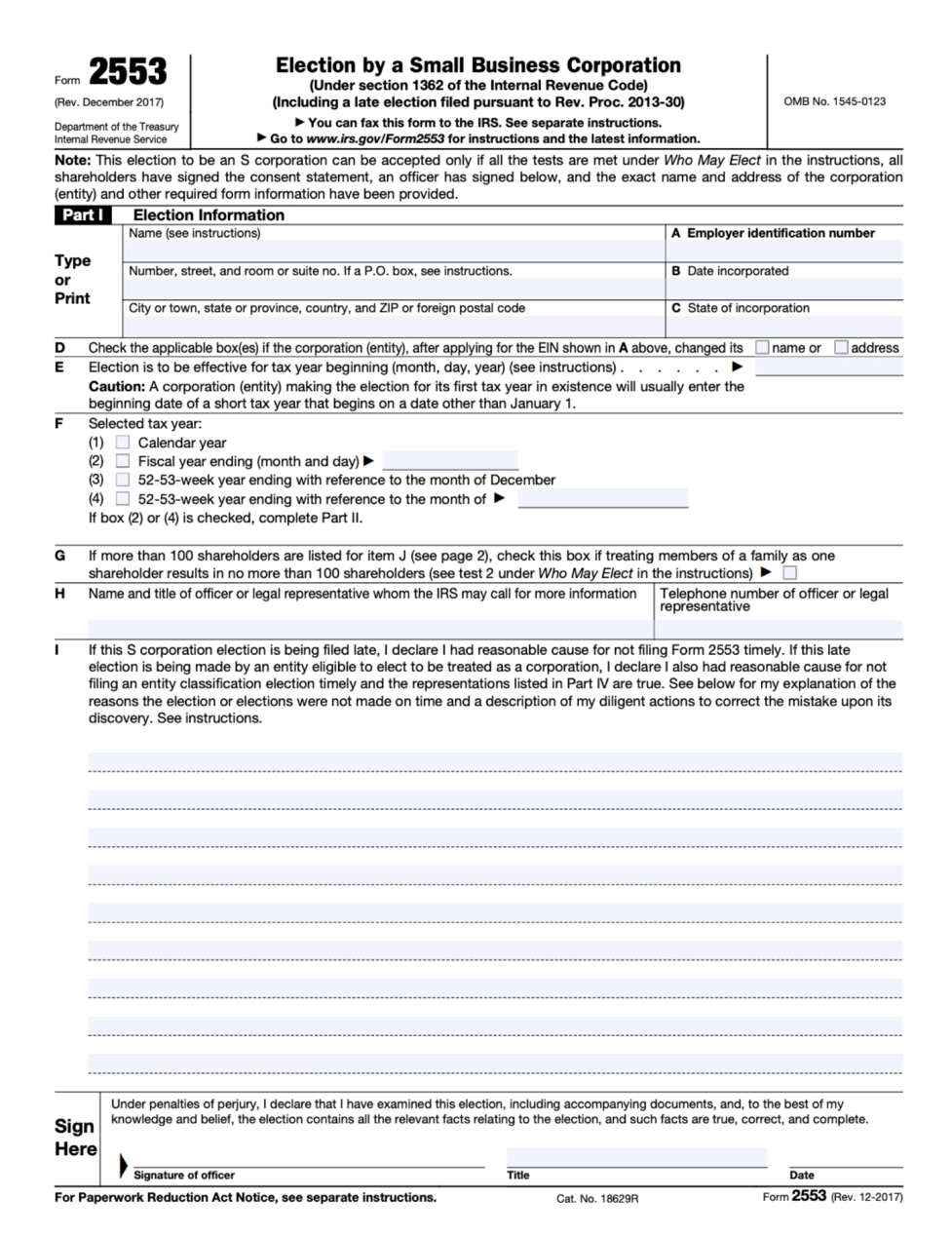 Form 2553 Explained And How To Complete It In 2025 OnPay