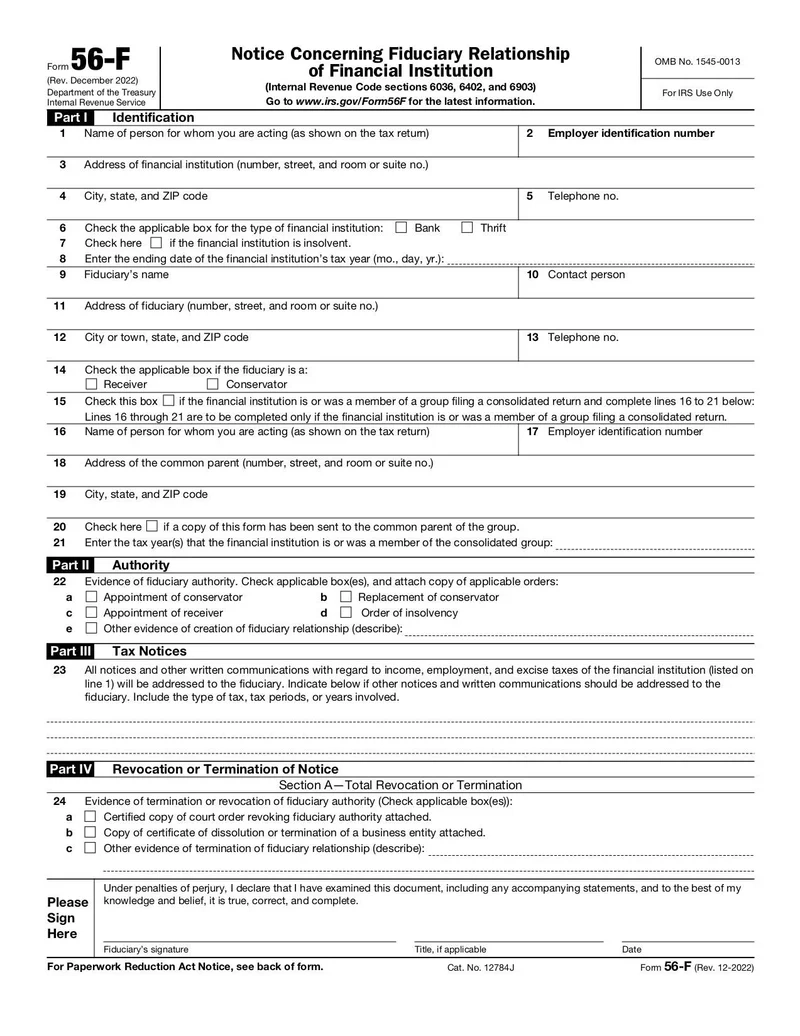 Form 56 F Fill And Sign Online With Lumin