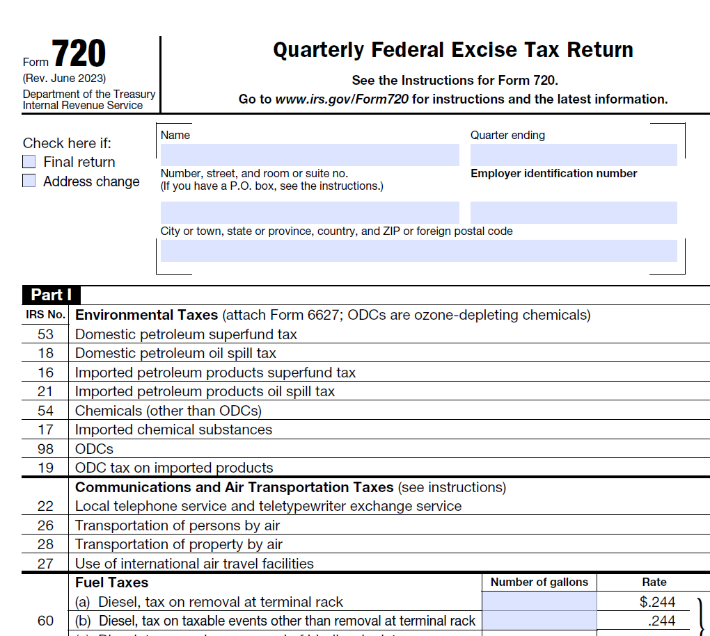 Form 720 Preparation amp PCORI Fee 5500Tax Group