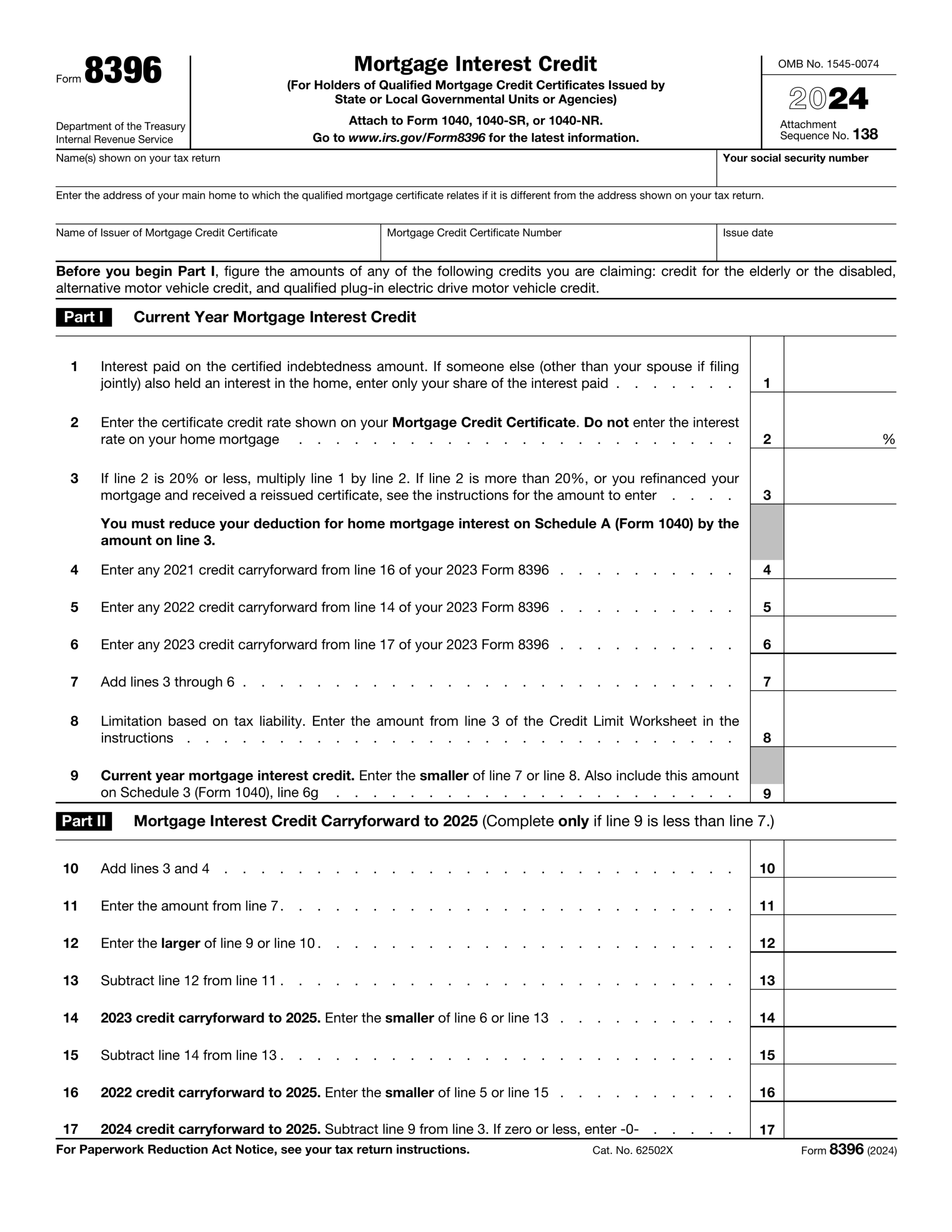 Form 7205 2024 2025 Fill Official Forms Online PDF Guru