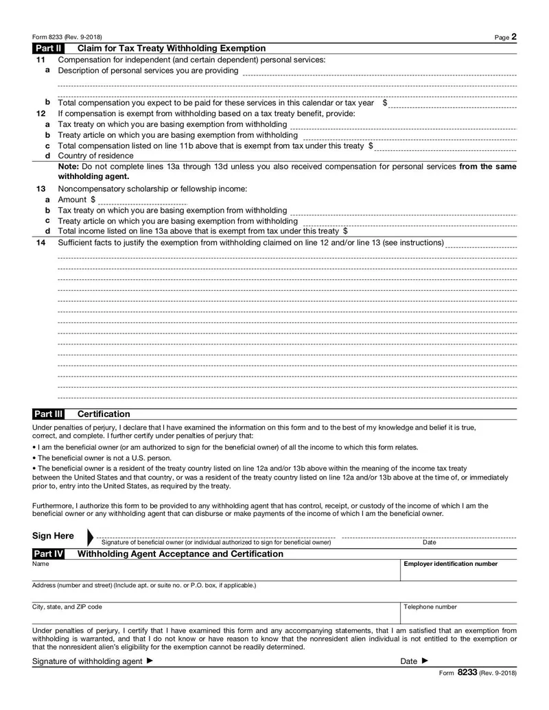 Irs Form 8233