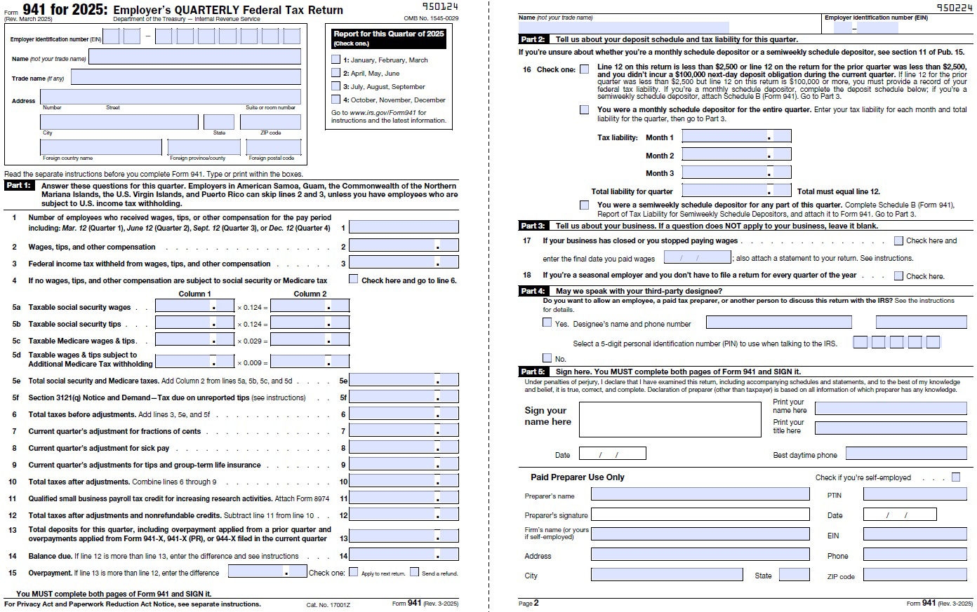 Form 941 Employer Filing Guide Paylocity