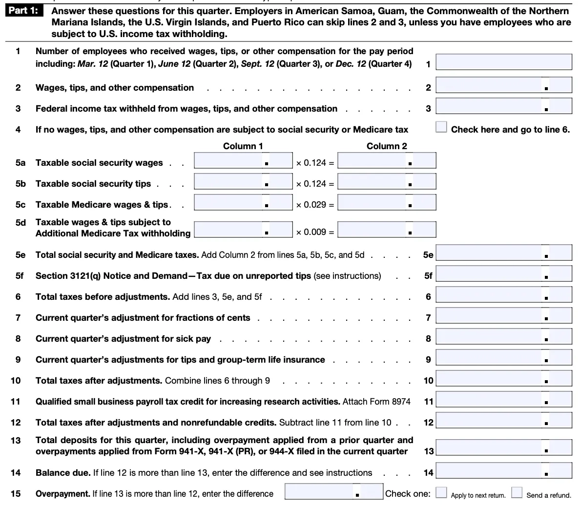 Form 941 HR And Payroll s Step by Step Guide Article Lattice