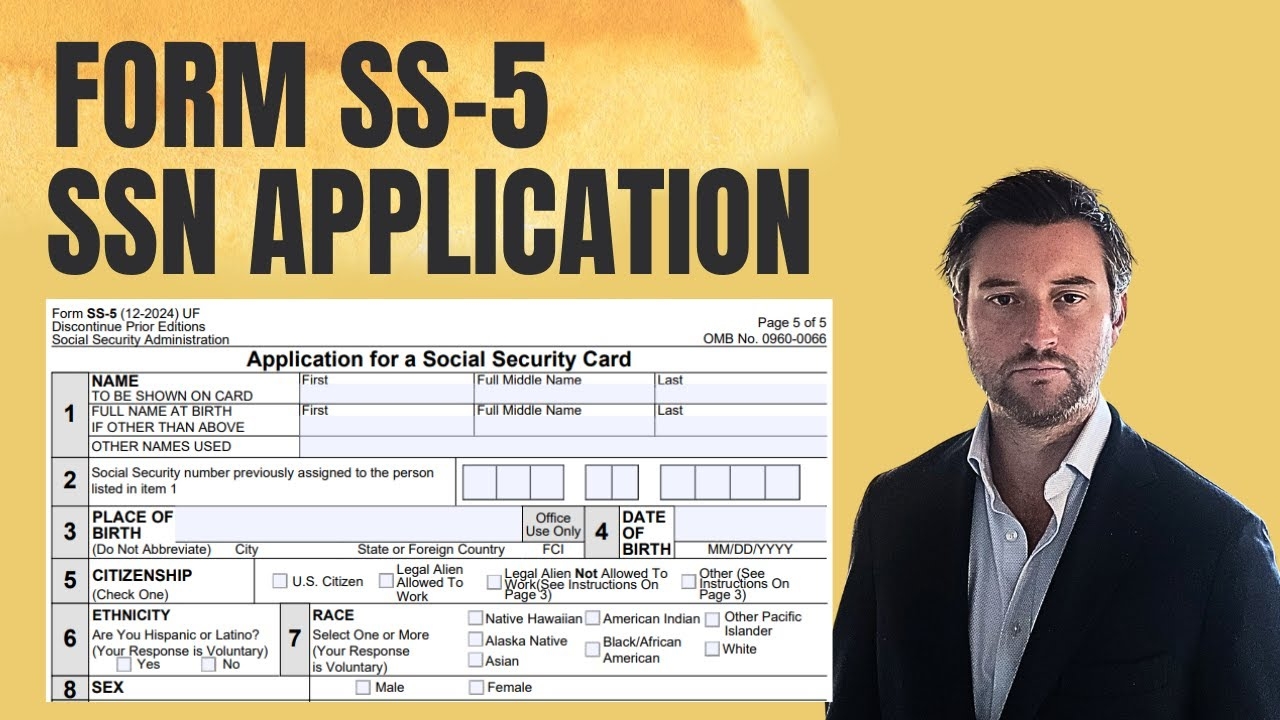 Form SS 5 Application For Social Security Card Original Application For A Child