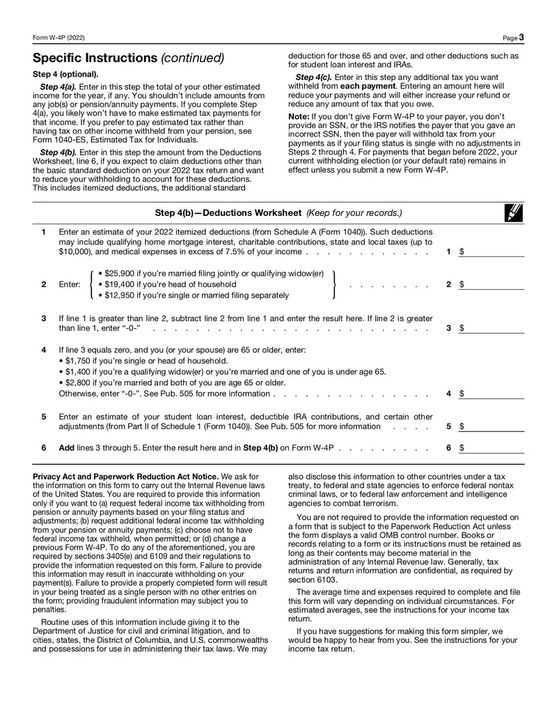 Form W 4P Fill And Sign Online With Lumin