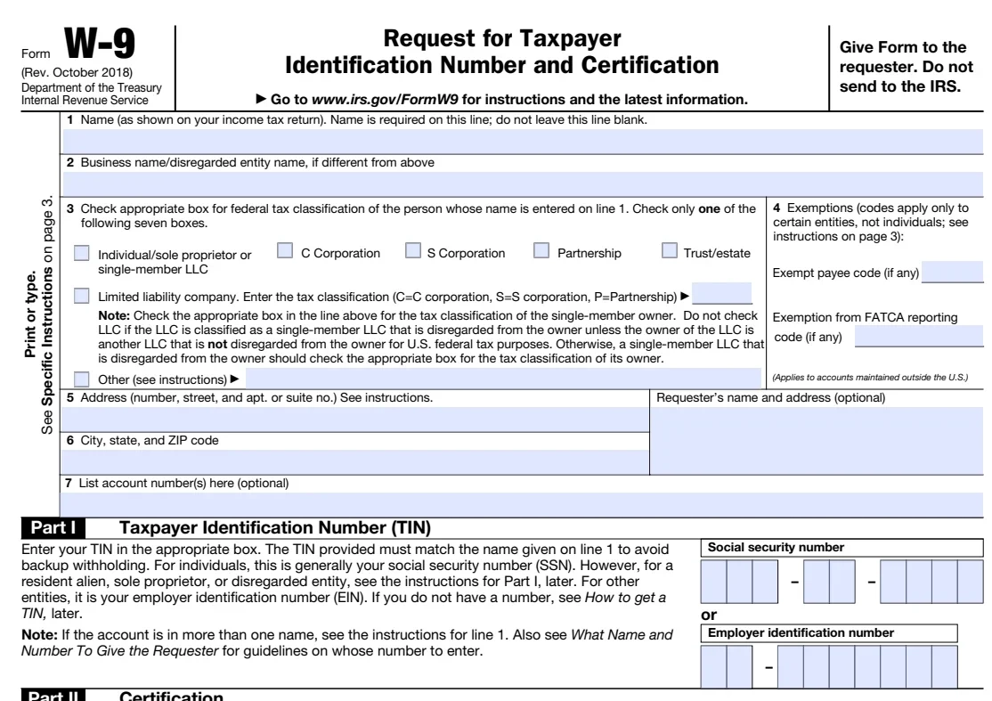 Form W 9 A Must Know Guide For Trucking Companies