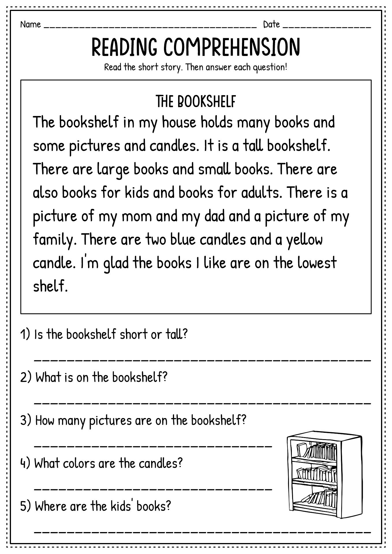 Free 2nd Grade Reading Worksheet Printable Download Free 2nd 