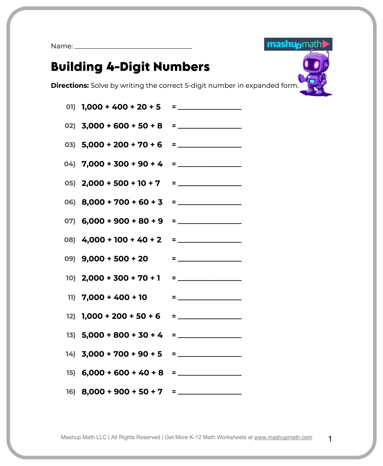 Printable Worksheets For 5th Grade Free