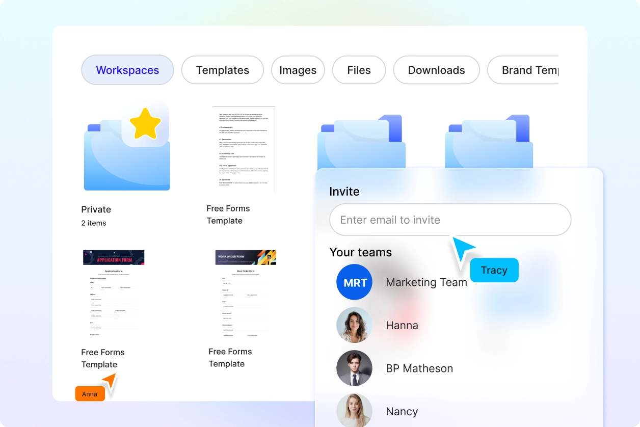Printable Form Builder Examples