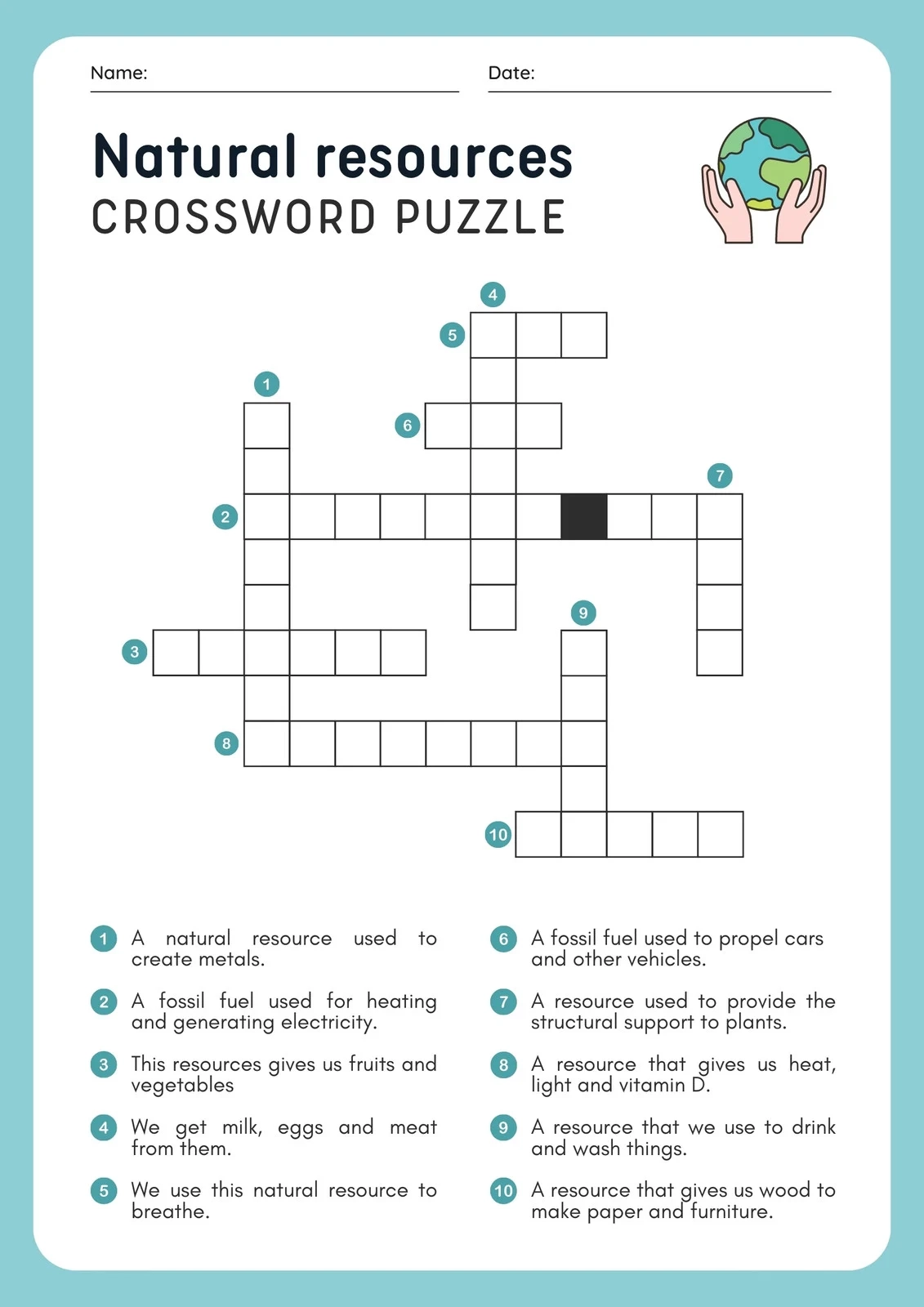 Create Easy Crossword Puzzles Printable