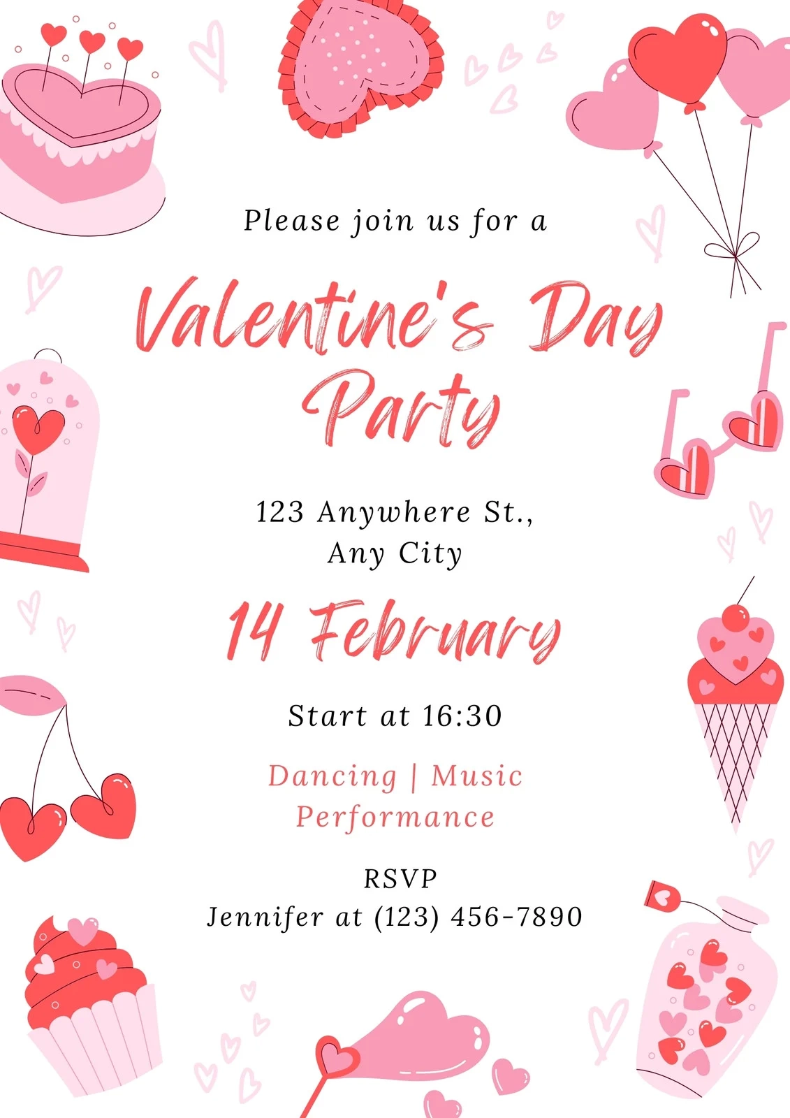 Valentine Template Printable Valentine Template Printable