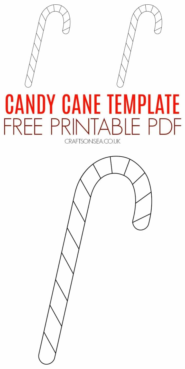 FREE Candy Cane Printable Template Crafts On Sea