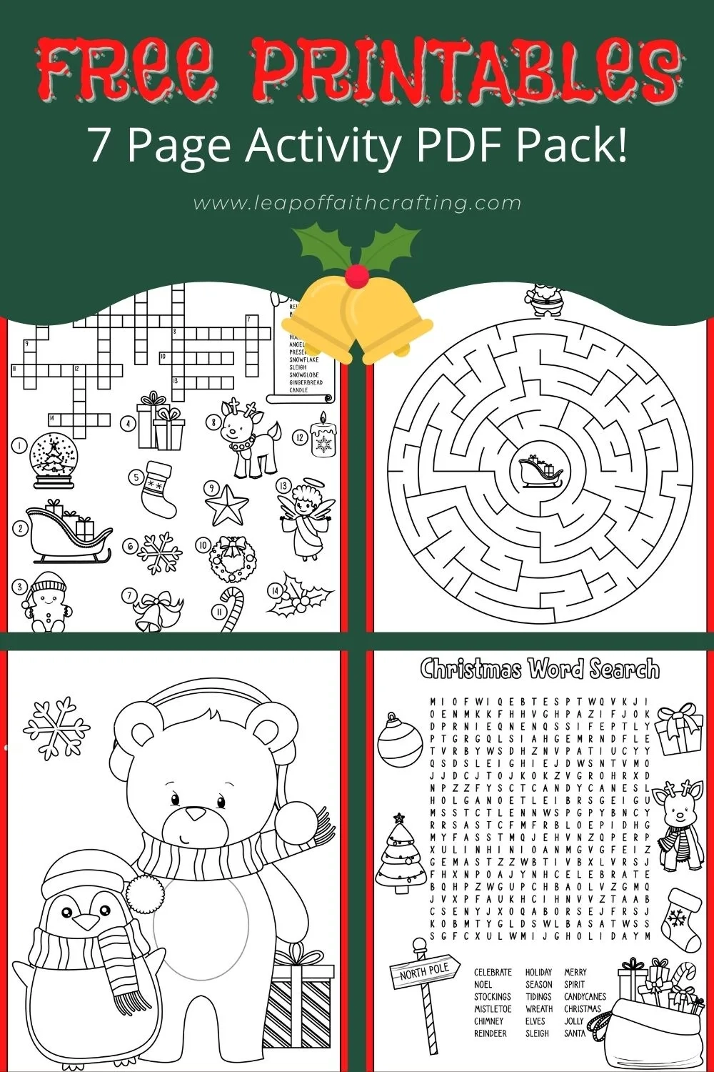 FREE Christmas Worksheets Coloring Sheets Word Search amp amp More 