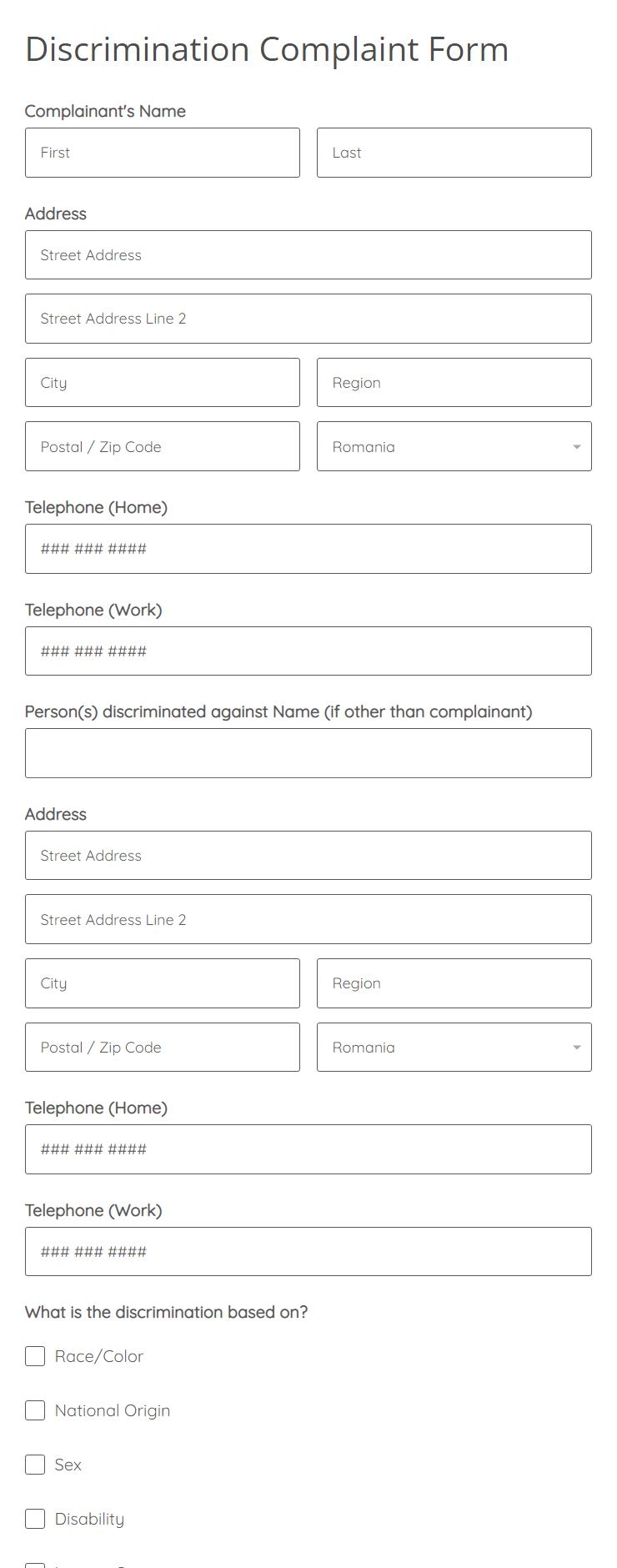 Free Complaint Form Templates amp Examples 123FormBuilder
