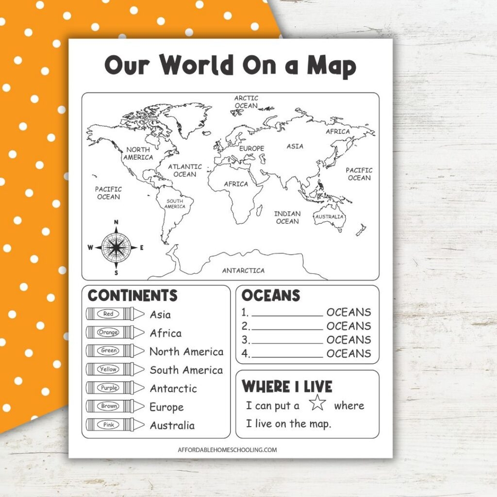 Free Printable Seven Continents Worksheets