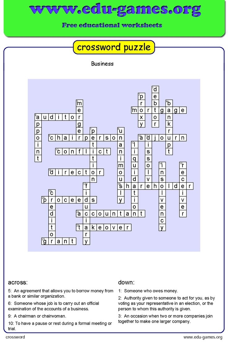 Free Crossword Maker amp Crossword Generator For Kids Printable 