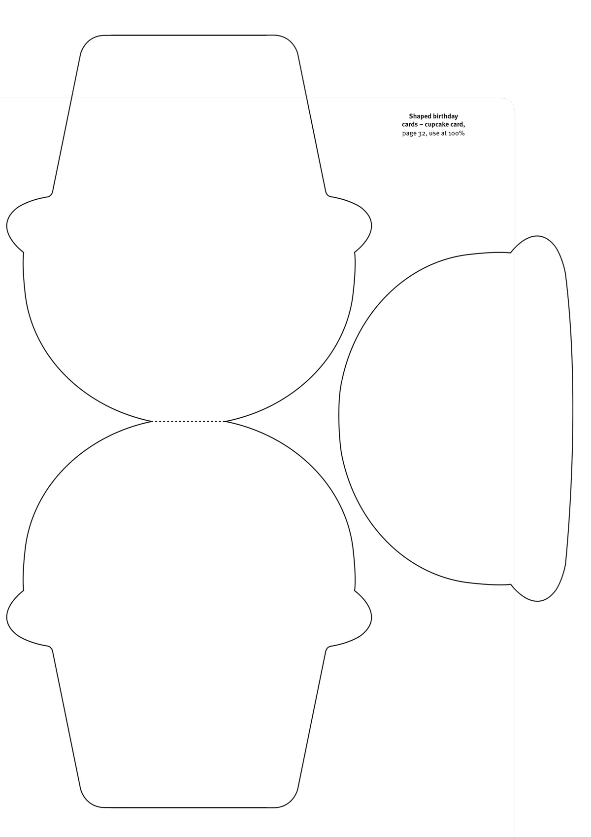 Cupcake Template Printable