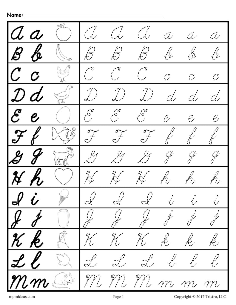 Free Cursive Letter Worksheet Printable Download Free Cursive 