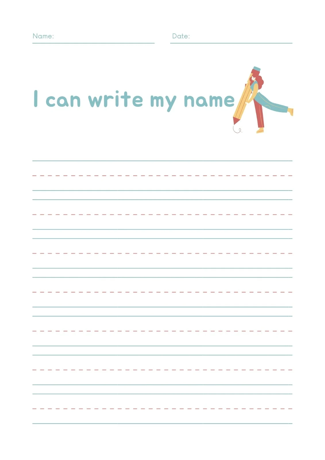 Printable Handwriting Worksheets Generator