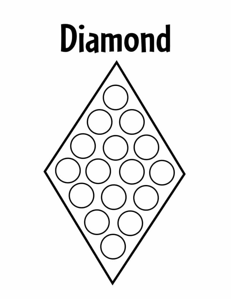 Free Diamond Worksheets For Preschool The Hollydog Blog 