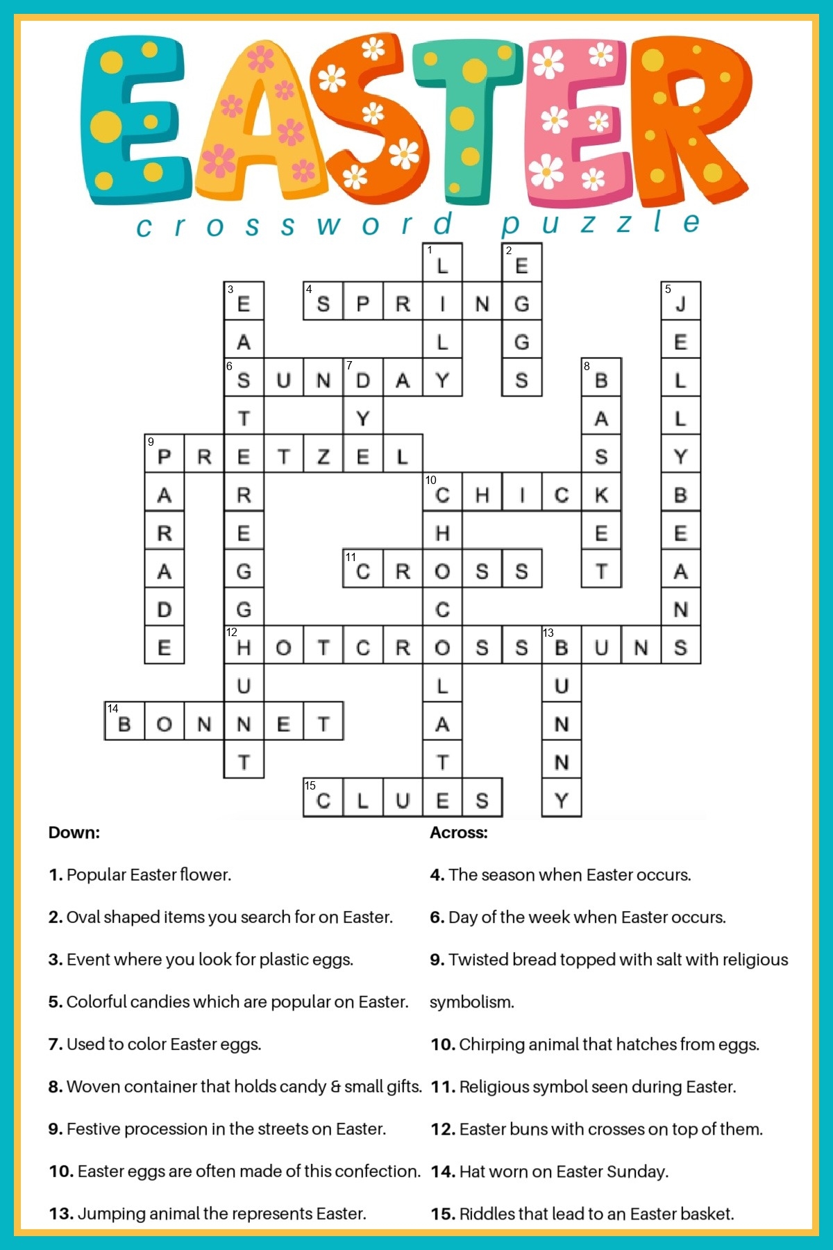 Free Printable Crossword Puzzles With Answers