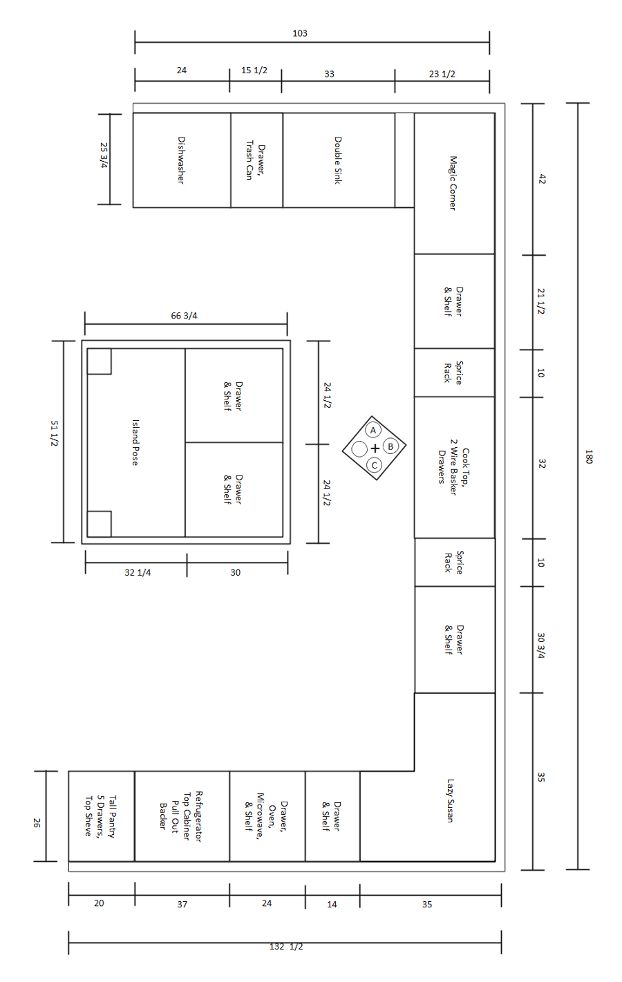 Free Editable Kitchen Floor Plan Examples amp Templates EdrawMax