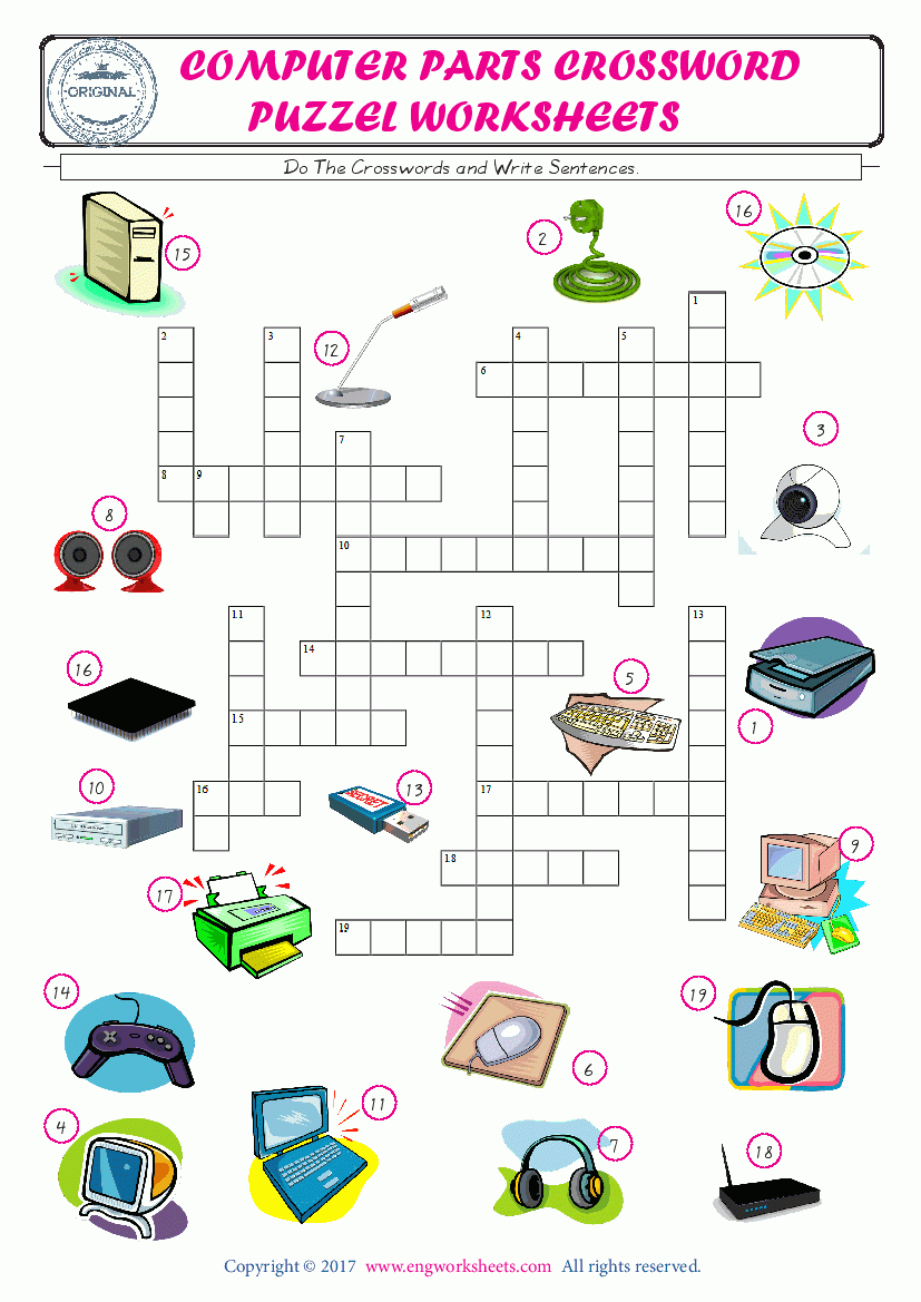 Printable Computer Crossword Puzzles