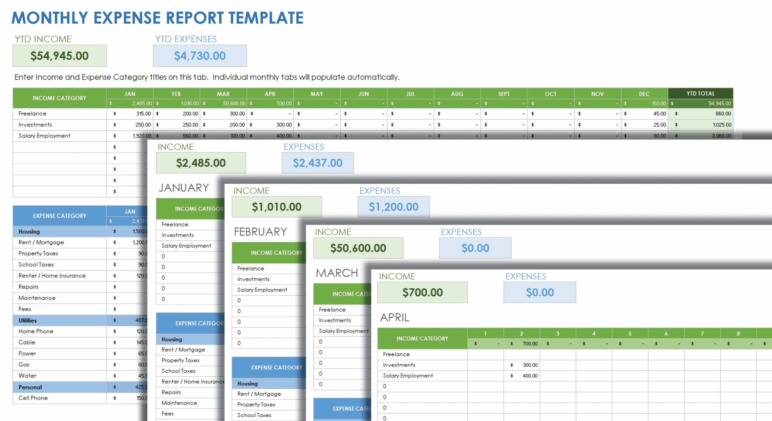 Free Excel Expense Report Templates Smartsheet