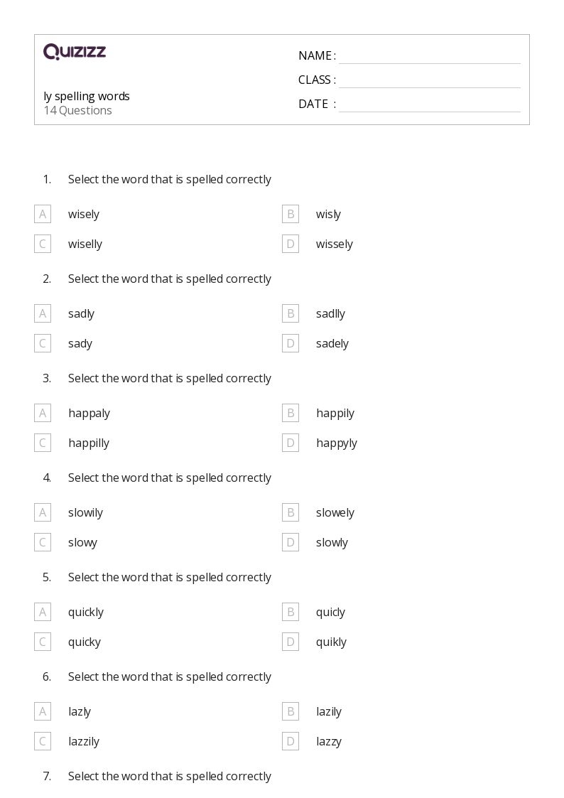 Free Free Printable 3rd Grade Spelling Worksheet Download Free 
