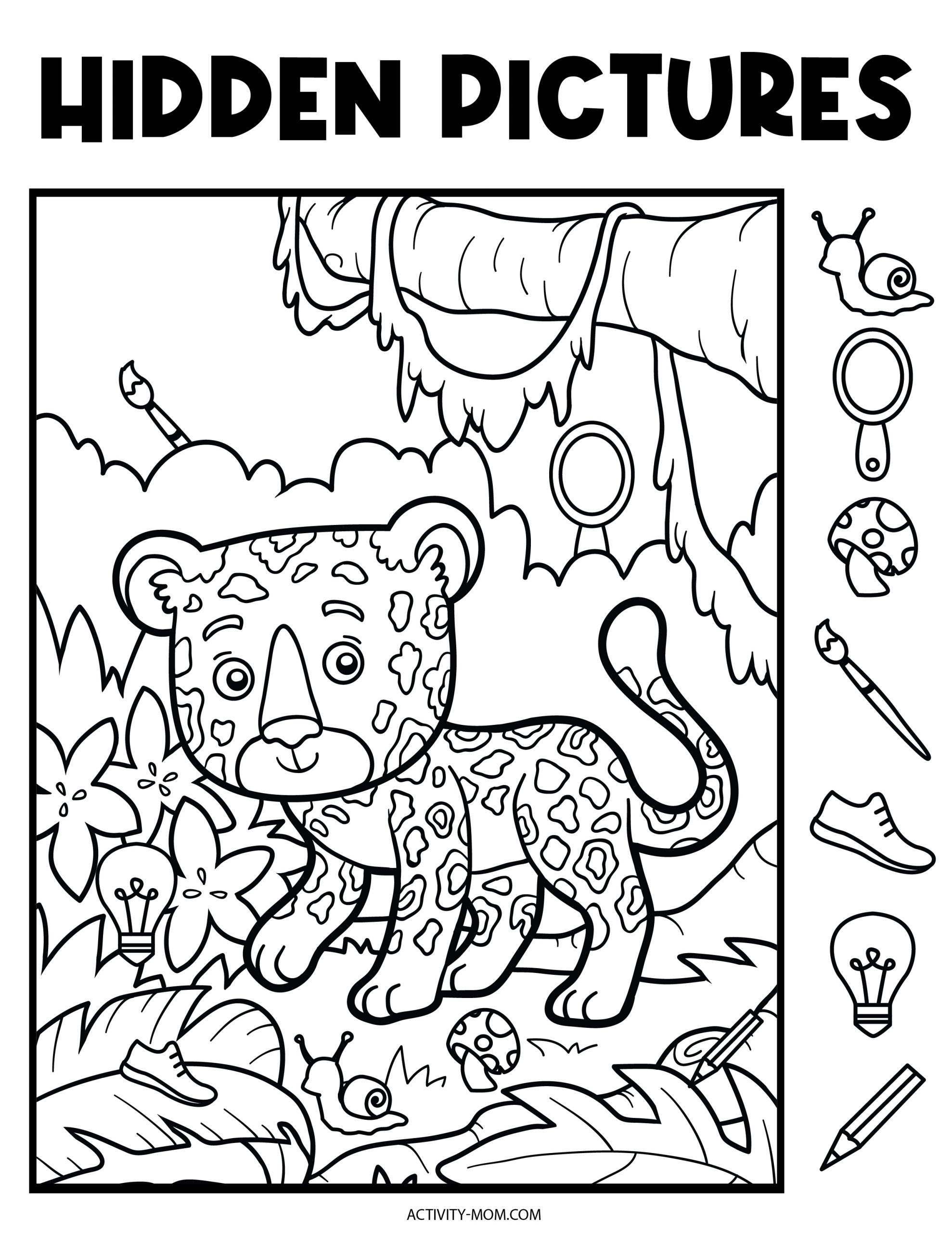 Free Hidden Pictures Printables For Kids The Activity Mom 