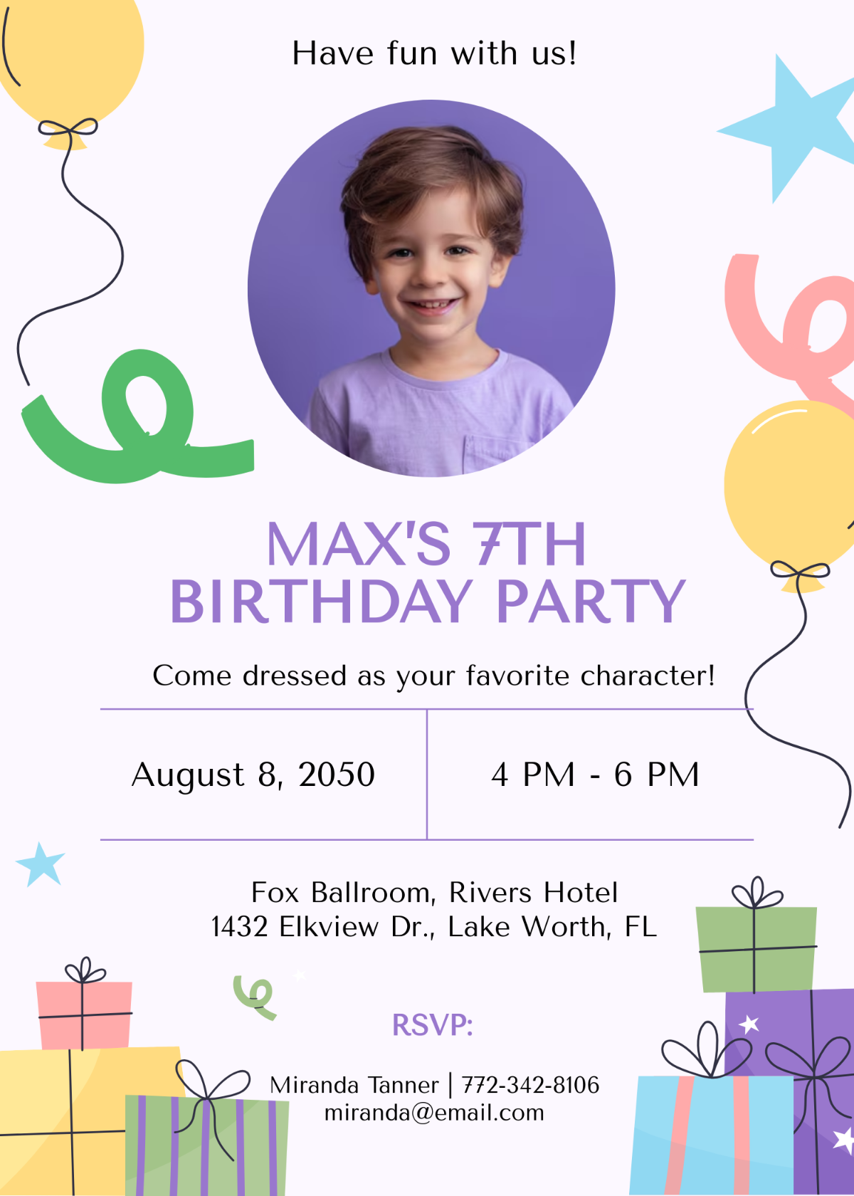 Free Birthday Invitation Templates Printable