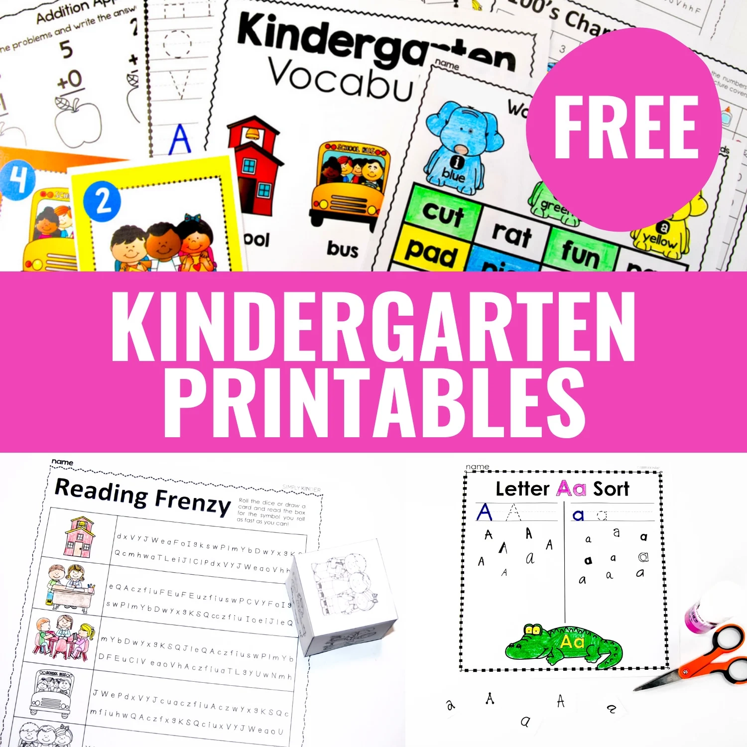 Free Printables Worksheets For Kindergarten