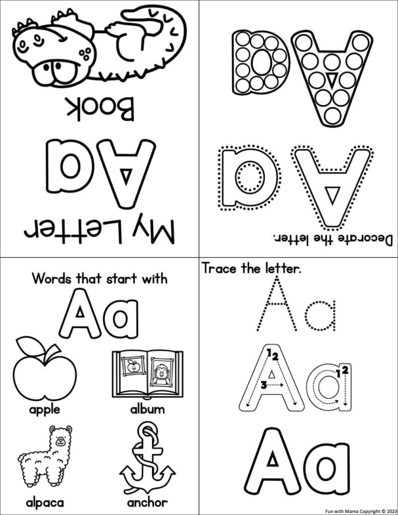 Letter A Free Printable Worksheets