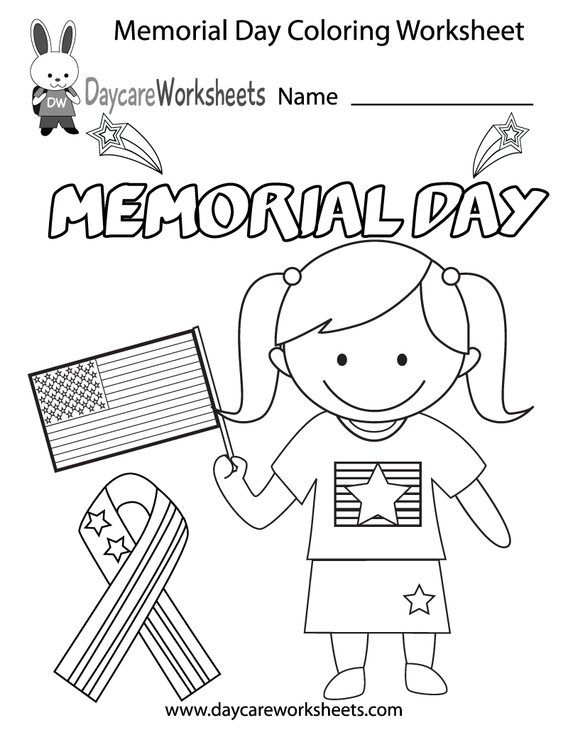 Free Memorial Day Worksheet For Kindergarten Download Free 