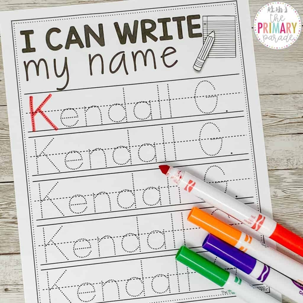 Free Name Writing Practice Editable Tracing Template 2024 
