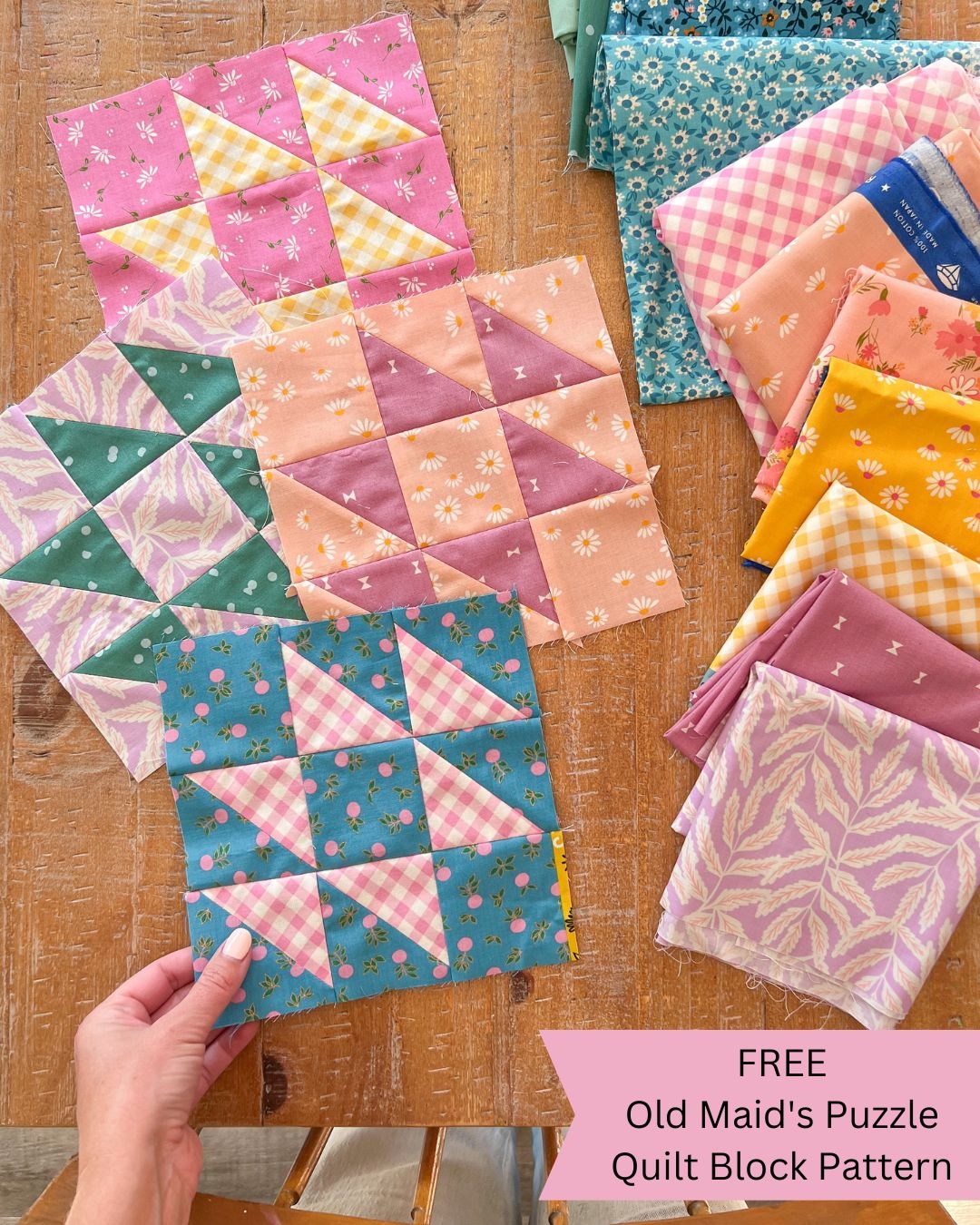 Free Old Maid s Puzzle Quilt Block Pattern Prairie Quilt Co 