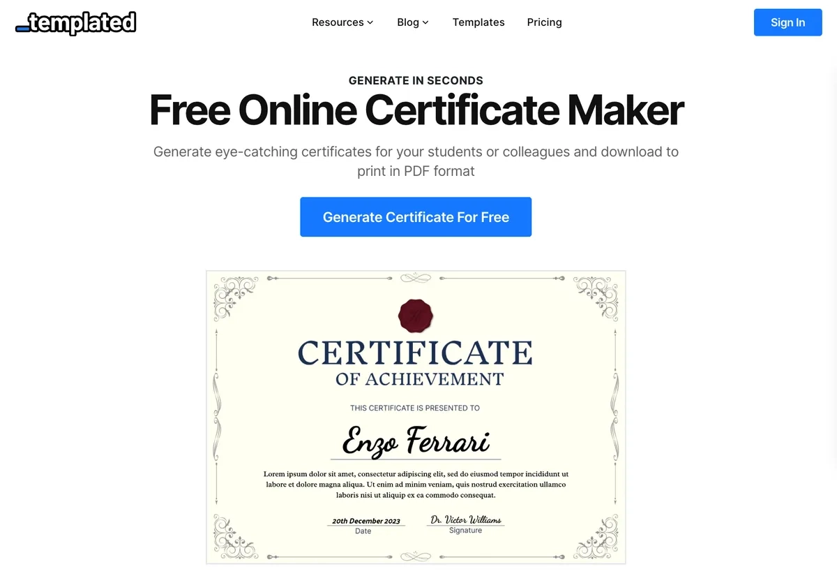 Make Your Own Certificate Free Printable