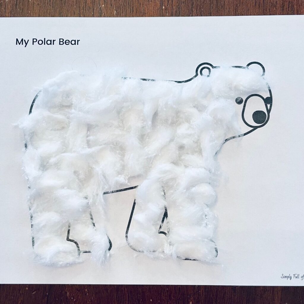 Polar Bear Template Printable
