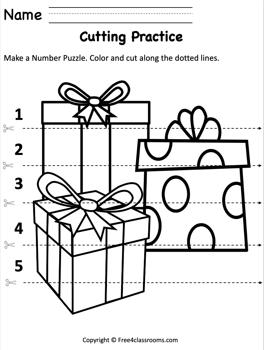 Free Printable Christmas Preschool Worksheets