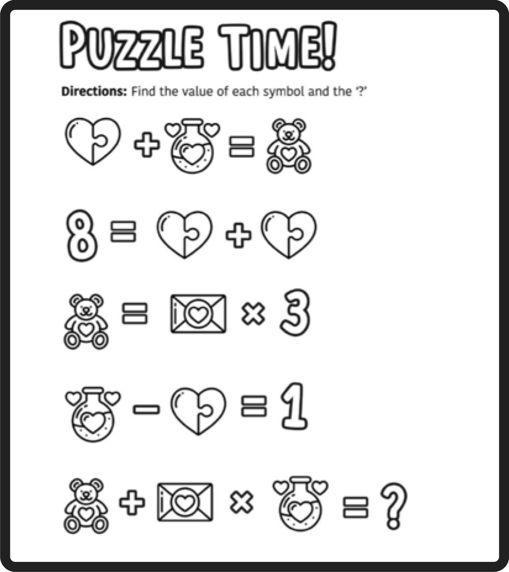 Free Print Math Puzzle Worksheet Download Free Print Math Puzzle 
