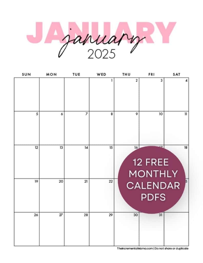 Free Printable Calendars Printables