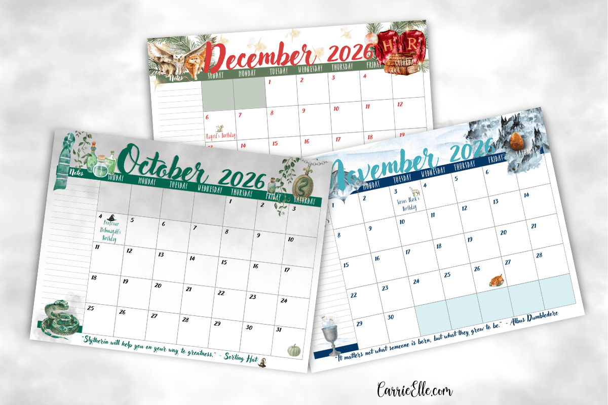 Printable Calendars Holes December 2026
